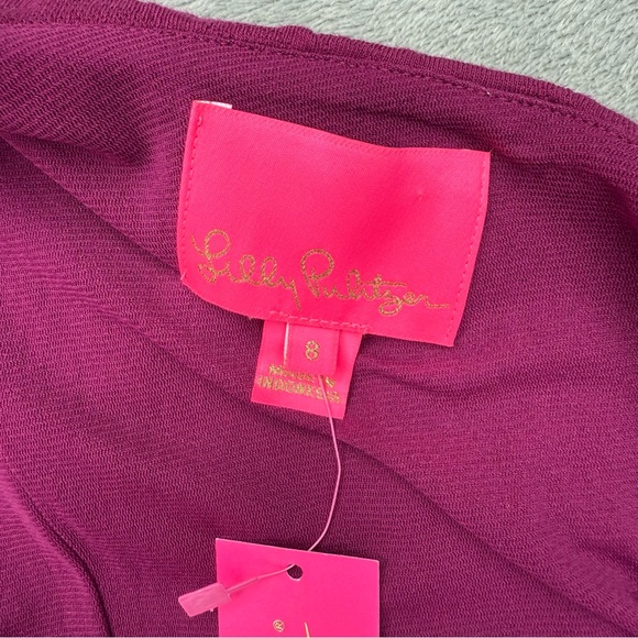 Lilly Pulitzer Bordeaux one shoulder dress - Picture 7 of 9
